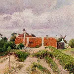 Камиль Писсарро - Деревня Кноке, Бельгия (1894)