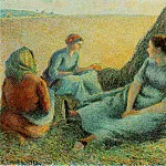 Camille Pissarro - Pissarro Haymakers resting, 1891, 65.4x81.3 cm, McNay Art In