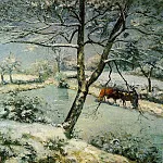Камиль Писсарро - Зима в Монфуко (1875)