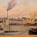 Камиль Писсарро - Сен-Север, Руан - пять часов утра (1898)