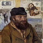 Камиль Писсарро - Портрет Поля Сезанна, 1874