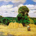 Camille Pissarro - Harvest in Montfoucault 