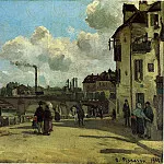 Камиль Писсарро - Вид Понтуаза, набережная Потюи (1868)