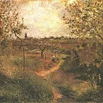 Камиль Писсарро - Тропинка через поля 1879