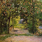 Камиль Писсарро - Сад весной, Эраньи 1894