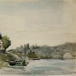 Камиль Писсарро - Берега Марны в Жанневьере (1864-65)