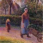 Камиль Писсарро - Женщина с тачкой (1892)