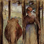 Камиль Писсарро - Пастушка (1892)