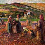 Камиль Писсарро - Сбор урожая картофеля (1893)