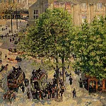 Камиль Писсарро - Площадь Французского Театра весной (1898)