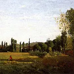 Камиль Писсарро - Варанн-Сент-Илер, вид из Шампиньи. (1863)