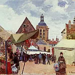 Камиль Писсарро - Сентябрьское праздненство, Понтуаз (1872)