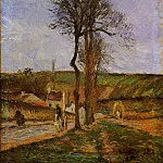Camille Pissarro - Near Pointoise. (1878)