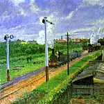Камиль Писсарро - Поезд, Бедфорд-парк (1897)