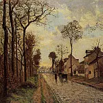 Камиль Писсарро - Дорога в Лувесьене (1870)