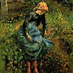 Camille Pissarro - The Shepherdess (Young Peasant Girl with a Stick), 