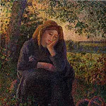 Камиль Писсарро - Сидящая крестьянка (1892)
