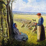 Камиль Писсарро - Пастушки. (1887)