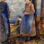 Камиль Писсарро - У воды (1881)