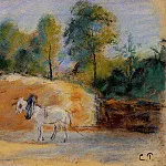 Камиль Писсарро - Этюд для картины -Батарея в Монфуко- (1874-75)