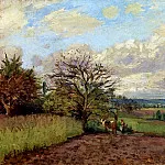 Камиль Писсарро - Пейзаж с пастушкой (1872)