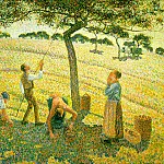 Camille Pissarro - Pissarro Apple Picking at Eragny-sur-Epte, 1888, Dallas Muse