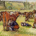 Камиль Писсарро - Дойные коровы