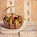 Camille Pissarro - Still Life Apples And Pears In A Round Basket