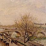 Камиль Писсарро - Сена в Париже, Королевский мост (1903)