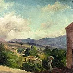 Camille Pissarro - Mountain Landscape at Saint Thomas, Antilles (unfinished). (1855)
