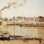 Камиль Писсарро - Руан, Сен-Север - утро. (1898)