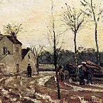 Camille Pissarro - Thaw, Pontoise. (1872)