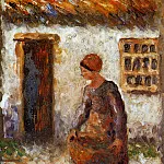 Camille Pissarro - Peasant woman with basket 