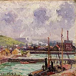 Камиль Писсарро - Вид мелких бухт Дюкене и Берриньи в Дьепе (1902)