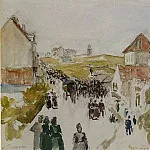 Камиль Писсарро - Праздничный день в Кнокке. (1891)