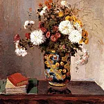 Camille Pissarro - Chrysanthemums In A Chinese Vase
