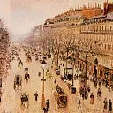 Камиль Писсарро - Бульвар Монмартр - пасмурное утро (1897)