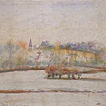 Камиль Писсарро - Сильный мороз (1890)
