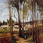Камиль Писсарро - Деревья, просматриваемая сквозь рощицу (1868)