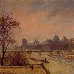 Камиль Писсарро - Сена и Лувр, Париж (1903)