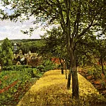 Камиль Писсарро - Фруктовые сады Лувесьена,1872