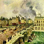 Камиль Писсарро - Мост -Пон Нёф-, крушение баржи -Бабуля- (1901)