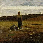 Камиль Писсарро - Пейзаж в Ле Варанн-Сент-Илере (1865)