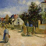 Камиль Писсарро - Улица в Понтуазе. (1879)
