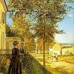 Камиль Писсарро - Лувесьен - Дорога в Версаль (1869)