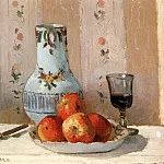 Camille Pissarro - Still Life With Apples And Pitcher