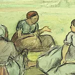 Camille Pissarro - Three Peasant Women, Pissarro, 1890 - 1600x1200 - ID 7573