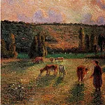 Камиль Писсарро - Пастушка рядом с Эраньи (1884)