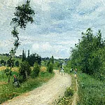 Камиль Писсарро - Дорога в Овере, рядом с Понтуазом (1879)