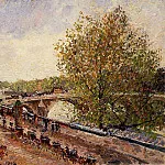 Камиль Писсарро - Королевский мост - Пасмурный весенний день (1902)